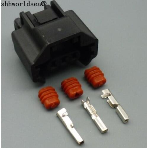 Shhworldsea 3 pin auto waterproof air conditioning pressure switch harness plug car waterproof plug 7223-6536-30 for Nissan
