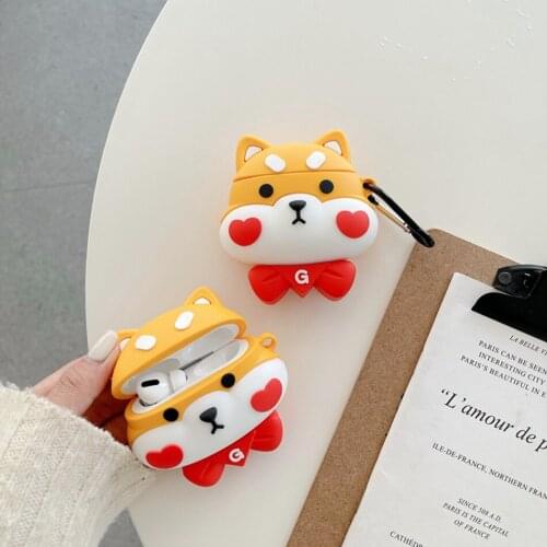 3D Cute Dog Earphone Case for Airpods Pro Case Silicone Cartoon Cover for Apple AirPods Pro 2 3 Earbuds Earpods Case Accessories