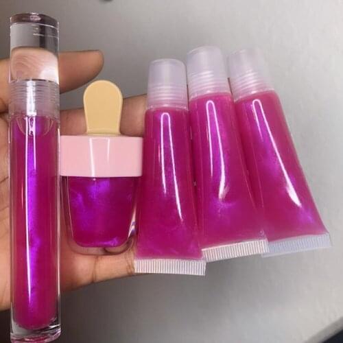 Scented Lip Jelly Lip Gloss Customer Fruit Burst Lip Gloss Winter Rose Plumping Lipgloss Moisturizer Vitamin E Mineral Oil