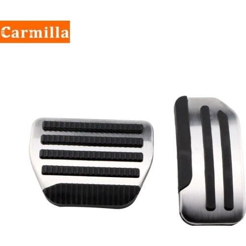 Carmilla Car Pedals for Nissan Versa Latio Almera Sunny 2011 - 2017 Gas Brake Clutch Pedal Protection Cover Replacement Parts