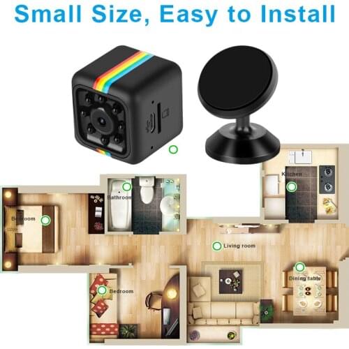 Mini Camcorders Home Security Video Surveillance Wireless Camera HD 1080P Support Maximum 128G TF Card Remote Playback Video