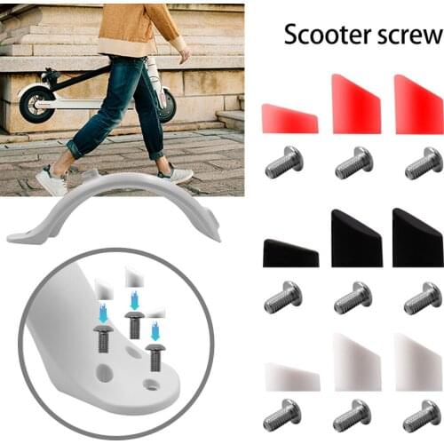 3PCS For Xiaomi mijia M365Scooter Rear Back Fender Mudguard Screws Rubber Cap Electric Screw Plug Cover Electric Scooter Parts