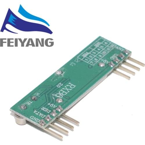 DC3V-5.5V RXB6 433Mhz RF Superheterodyne Wireless Receiver Module for Arduino/ARM/AVR