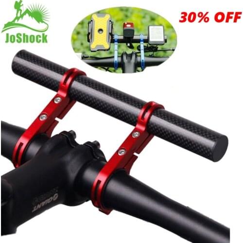 JoShock Bicycle Handlebar Extended 20cm Bracket Bike Headlight Holder Lantern Lamp Support Aluminum Alloy Fiber Stand