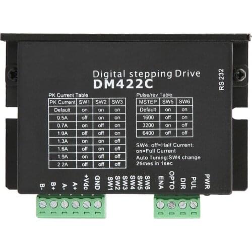 LeadShine DM422C, 2 Phase Stepper Motor Driver, Up to 40VDC / 2.2A / 512 microstep for laser cut machine