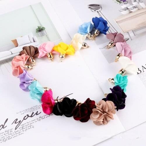 10pcs 3cm golden bell cap Tassel flowers With hood tassel Satin Tassels for crafts earrings material jewelry DIY cloth decor