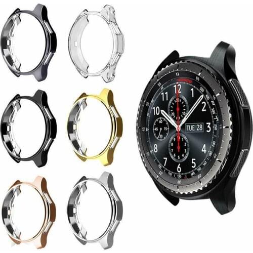 Soft TPU Protector Watch Case Cover for Samsung Galaxy Gear S3 Watch 42mm 46mm Soft Frame Smart Watch Accessories