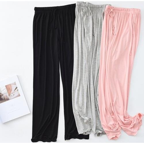 New Womens Modal Trousers Thin Section Spring Summer Home Pants M-XXL Plus Size Home Pants Casual Trousers Pajama Pants