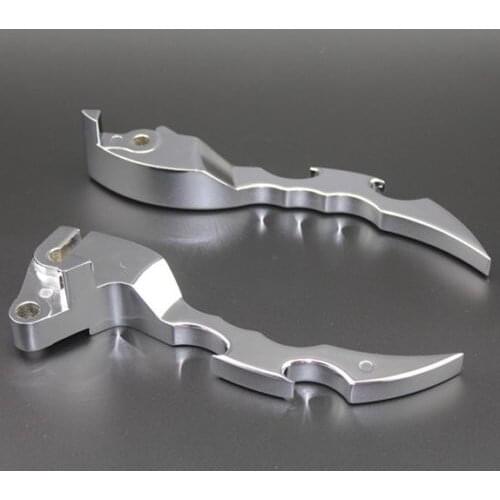 Pair Chrome Brake Clutch Lever Hand Control Handlebar Motorcycle For Suzuki Boulevard M109R 2009 2010 2011 2012 2013 Custom