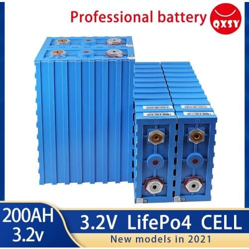 Neue Lifepo4 200Ah 4PCS Recargable Batterie Pack 3,2 V Grade EINE Lithium-Eisen Phosphat Prismatische Neue Solar Zellen EU UNS