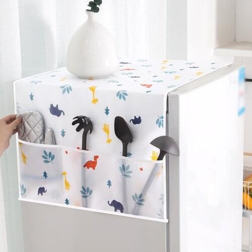 Dust Proof Cover Colorful Refrigerator Pocket Multipurpose Dust Cloth Home Textile Washing Machine Cover Household Home Storage