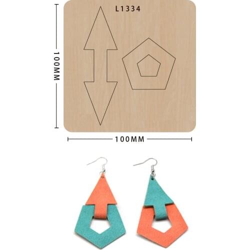 Diy Craft Mold Card Package Laser Mold Punch Tool Earrings Decoration Shaped Multilayer Hollow Suitable For Big Shot Machines