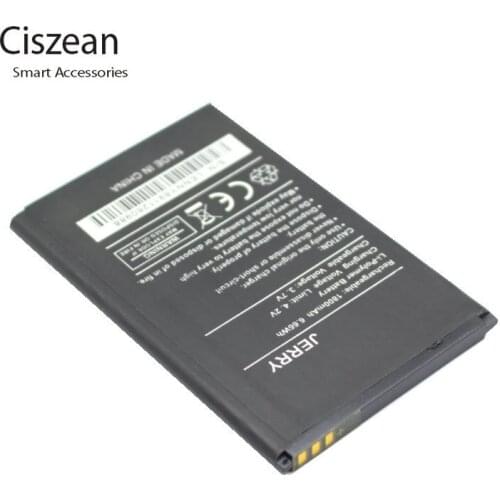 Ciszean 1x 3.7V 1800 mAh Replacement Jerry Battery For Wiko JERRY Batterie Bateria Baterij Cell Phone Batteries