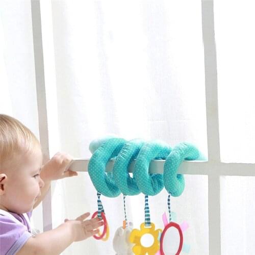 Spiral Rattle Stroller Kids Toys Hanging Cute Animals Crib Mobile Bed Baby Toys 0-12 Months Newborn Educational Toy For Children