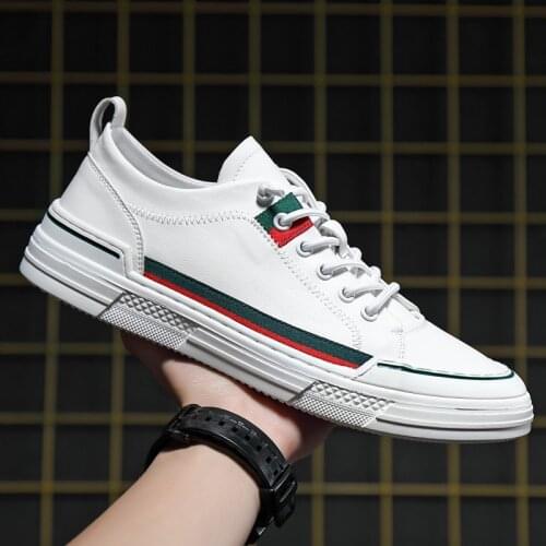 New Men Genuine Cow Leather Casual Shoes Spring Summer Fashion Street Trend Handsome Leather Flat Shoes Cool Loafers