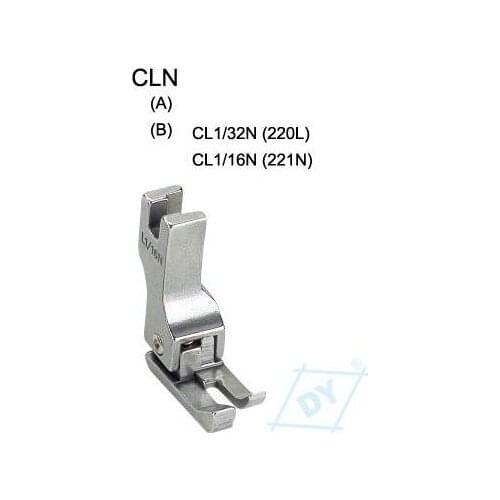 2PCS CLN FOOT CL1/16N CL1/32N Steel presser foot high and low make christmas decorations industrial sewing machine presser foot