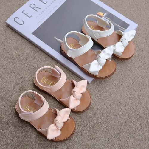 2021 Children’S Shoes Summer Sandals For Girls Bow Flat Toddler Kids Beach Baby Little Girl Princess Shoes 1 2 3 4 5 6 Years