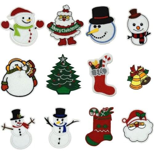 Christmas Day Snow Man Size Ironing Patch Sewing Decorative Patch Suitable for DIY Jeans Clothing Handbag Hat