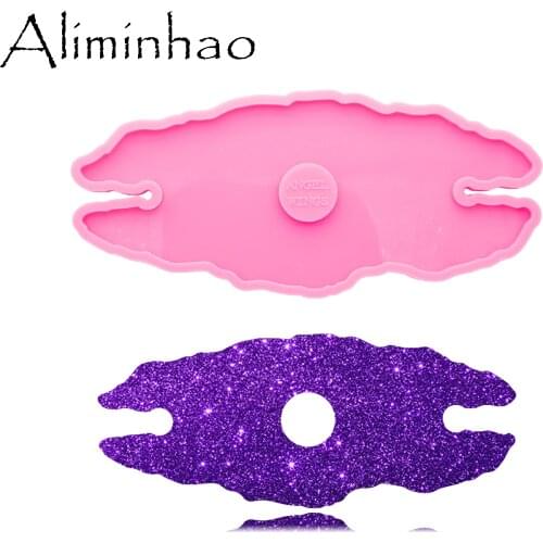 DY0632 Super Glossy Wine Caddy Silicone Mold Epoxy Craft Resin Molds Wine Glasses Hanging DIY Handmade Mold