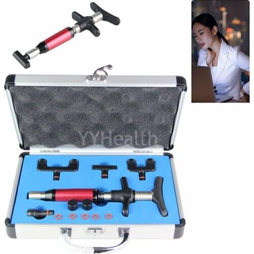 Chiropractic Adjusting Tool Massage Gun Manual Instrument Spine Correct Gun Correction 4 Head Massager Quality Assurance