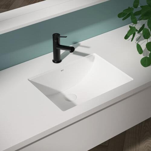 Bathroom ceramic vanities oval basin undermount sinks with overflow hole
