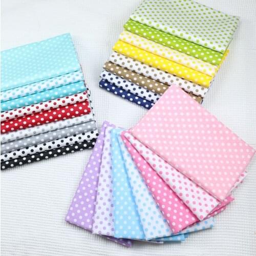 Classic Colorful Dots cotton fabric for DIY Sewing craft baby clothes home textile tilda quilting pillow tissus tilda tecidos