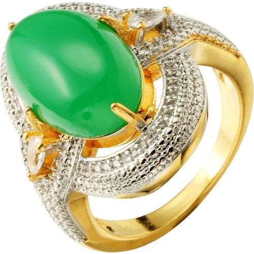 Natural Green Hetian Jade Ring 925 Silver Jadeite Chalcedony Amulet Fashion Charm Jewelry Gifts for Women Her