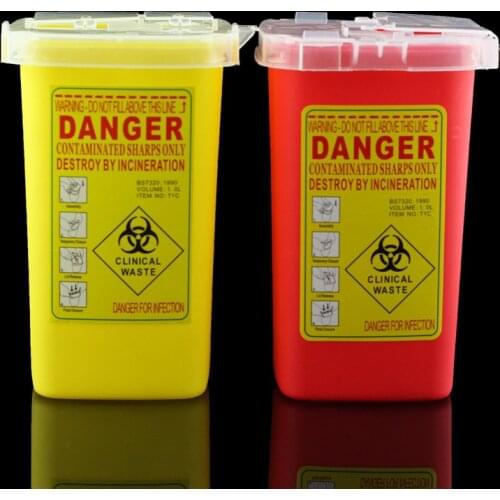 Pro 1QT Red Medical Tattoo Sharps Container Infectious Waste Box Storage Supply