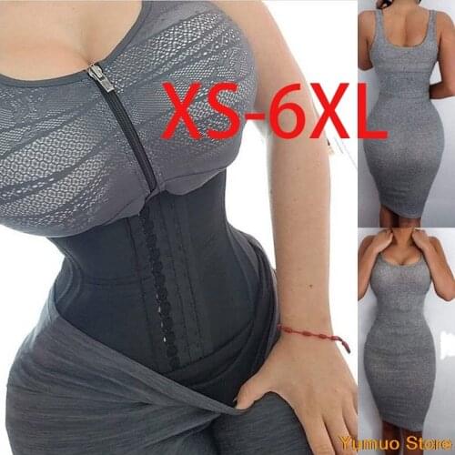 Latex waisttrainer corset 9 steel bone shapewear body shaper slimming belt girdle workout tummy controlwomen plus girdles women
