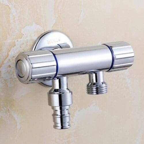 Fee Shipping Chrome Bibcock Faucet Brass Wall mounted Bathroom Washing Machine tap garden faucet Outdoor bathroom water mixer