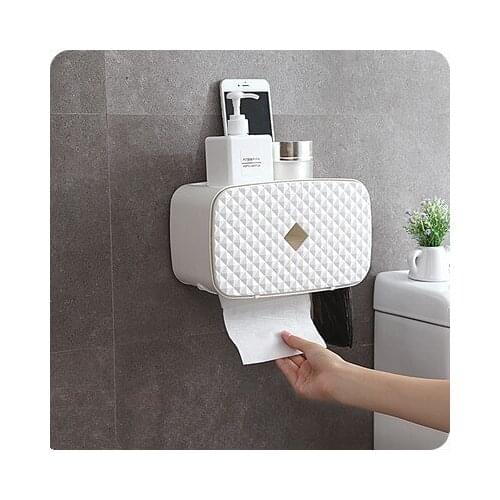 Tissue Dispenser Wall-mounted kitchen Tissue Holder Toilet Storage Box Rack Napkin Home Decoration Accessories Sanitary Paper