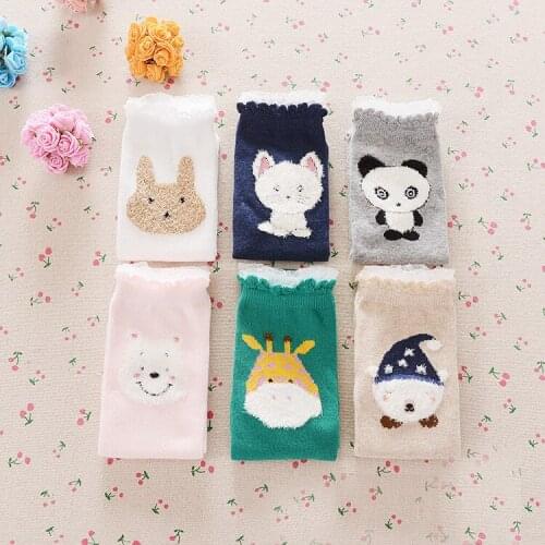 Toddler Socks Baby Boy/Girls anti slip Socks Cute Cat/bear/bunny Skid Resistance leg warmers For newborns infantile Wholesales