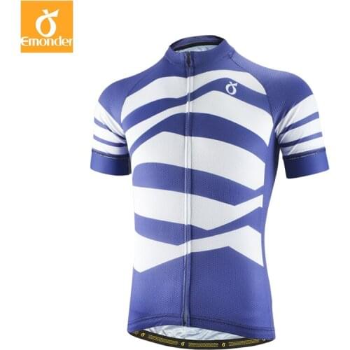 2019 NEW Fabric EMONDER Top Blue PRO TEAM CYCLING JERSEY SHORT SLEEVE Climber cycling gear Ropa Ciclismo free shipping