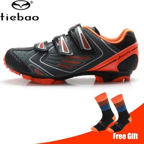 Tiebao Professional Bicycle Cycling Shoes Men Women 2021 MTB Mountain Bike Self-Locking Nylon-Fibreglass Sole Athletic Sneakers