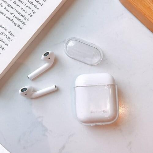 Transparent Protective Case Cover for Airpods PC Hard Protector Shell for Apple Airpods Bluetooth Wireless Charging Box Case