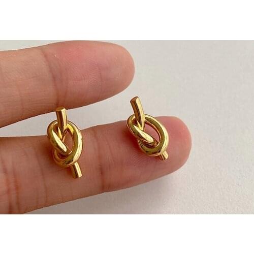 Fashion New Stainless Steel Stud Earrings for Women Geometric Gold Simple Earrings Brincos 2021 Trendy Christmas Accessories