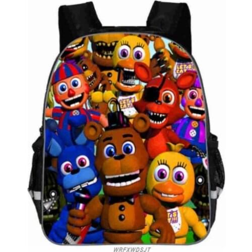 Freddy Backpack Animal Anime FNAF Chica Foxy Undertale Sans Casual School Bags Toddlers Boys Girls Teenager Mochila Gift Bolsa