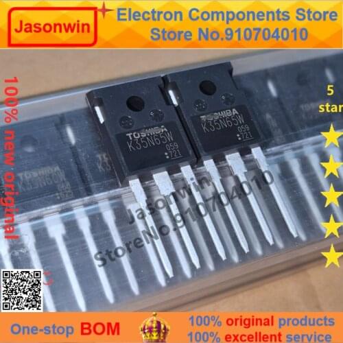 100% nuevo 50 unids/lote original MOSFET TK35N65W K35N65W TO-247 35A650V Transistor