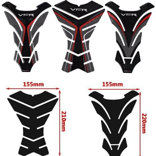 3D Universal Motorcycle Tank Pad Protector Decal Stickers Case for Honda VFR 800 800F 800X 1200 1200F 1200X 400 Tank