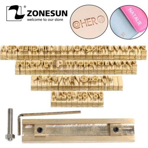 ZONESUN Custom Logo Stamping Mold Name Heat Press Mould Brass On Wallet Shoes Leather Wooden for hot foil stamping machine