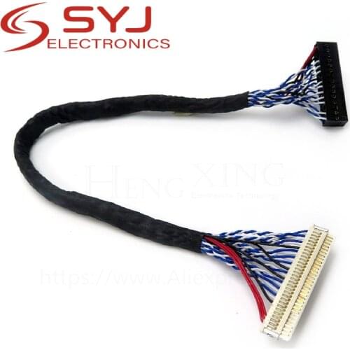 1pcs/lot 8 Bit LVDS Cable FIX-30 Pin 2ch For 17-26inch LCD/LED Panel Controller 25cm Drop Shipping In Stock