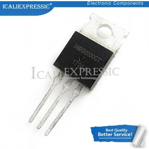 10PCS MBRF30100CT MBR30100CT MBRF30100 MBR30100 B30100G TO-220 new original In Stock