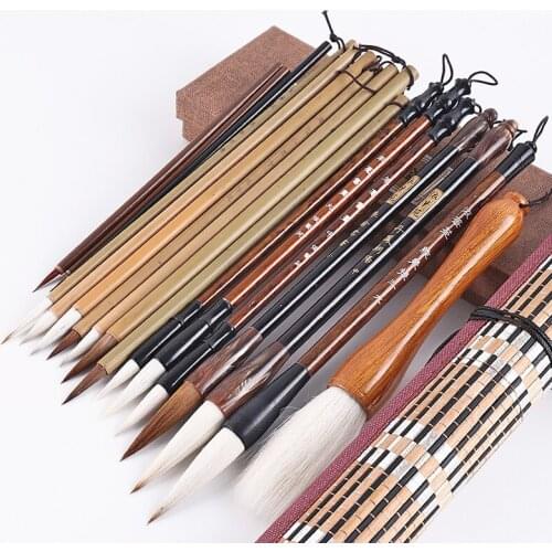 18pcs/set Chinese Painting Brush Set Chinese Calligraphy Brush Pen Paint Brush Art Stationary Oil Watercolor Painting Brush