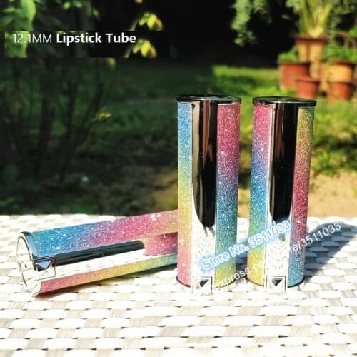 20pcs 30pcs Super Grade Empty Plastic Lipstick Tube Shine Lip Rouge Container Cosmetic Colorful Shiny LipStick Container 12.1mm