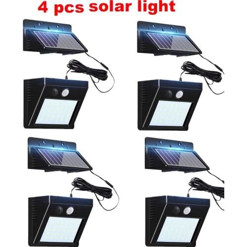 30 LED Wireless Solar Wall Lights Outdoor Waterproof Light Control Garden Street Security Nightlight Solar Powered Lampsoptional