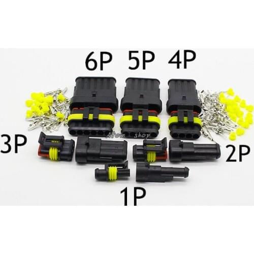 5 sets Kit Way Waterproof Electrical Wire automotive Connector Plug for car with registered