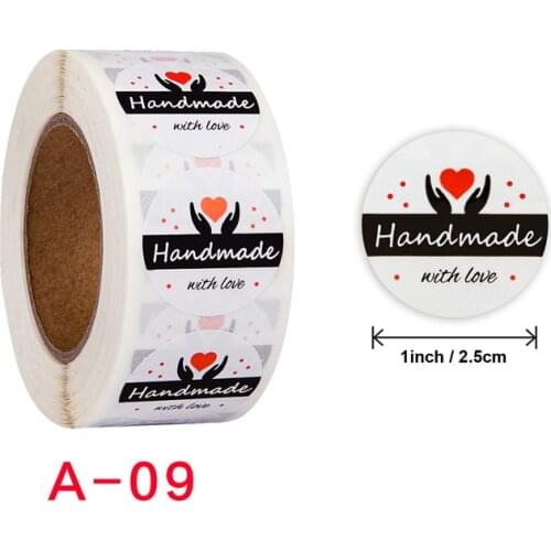 500pcs per roll pink hot stamping thank you sticker self-adhesive film roll sticker envelope/holiday gift decoration