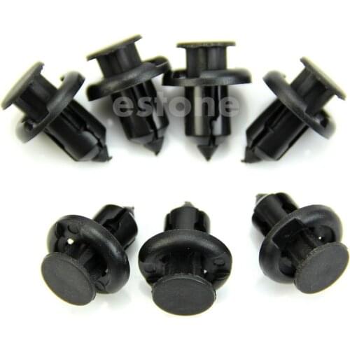 10pcs/set Car Plastic Rivet Bumper Fastener Clip Retainer Screw Fender For Honda Acura