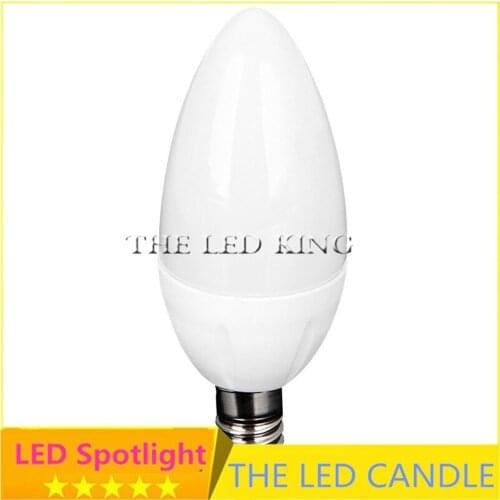 Free Shipping! 1PCS/Lot LED Candle Light 2835SMD Bulb Lamp High Brightness E14 AC220V 230V 240V Cold White/Warm White