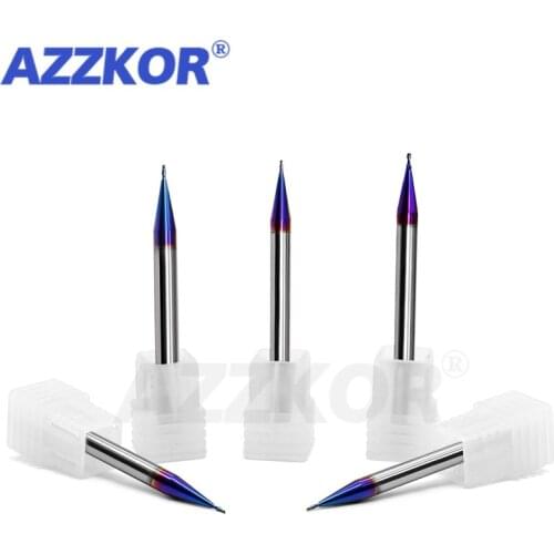 Milling Cutter Alloy Coating Tungsten Steel Tool Cnc Maching Small Diameter Endmill HRC70 Face Cutter Kit Milling Machine Tools